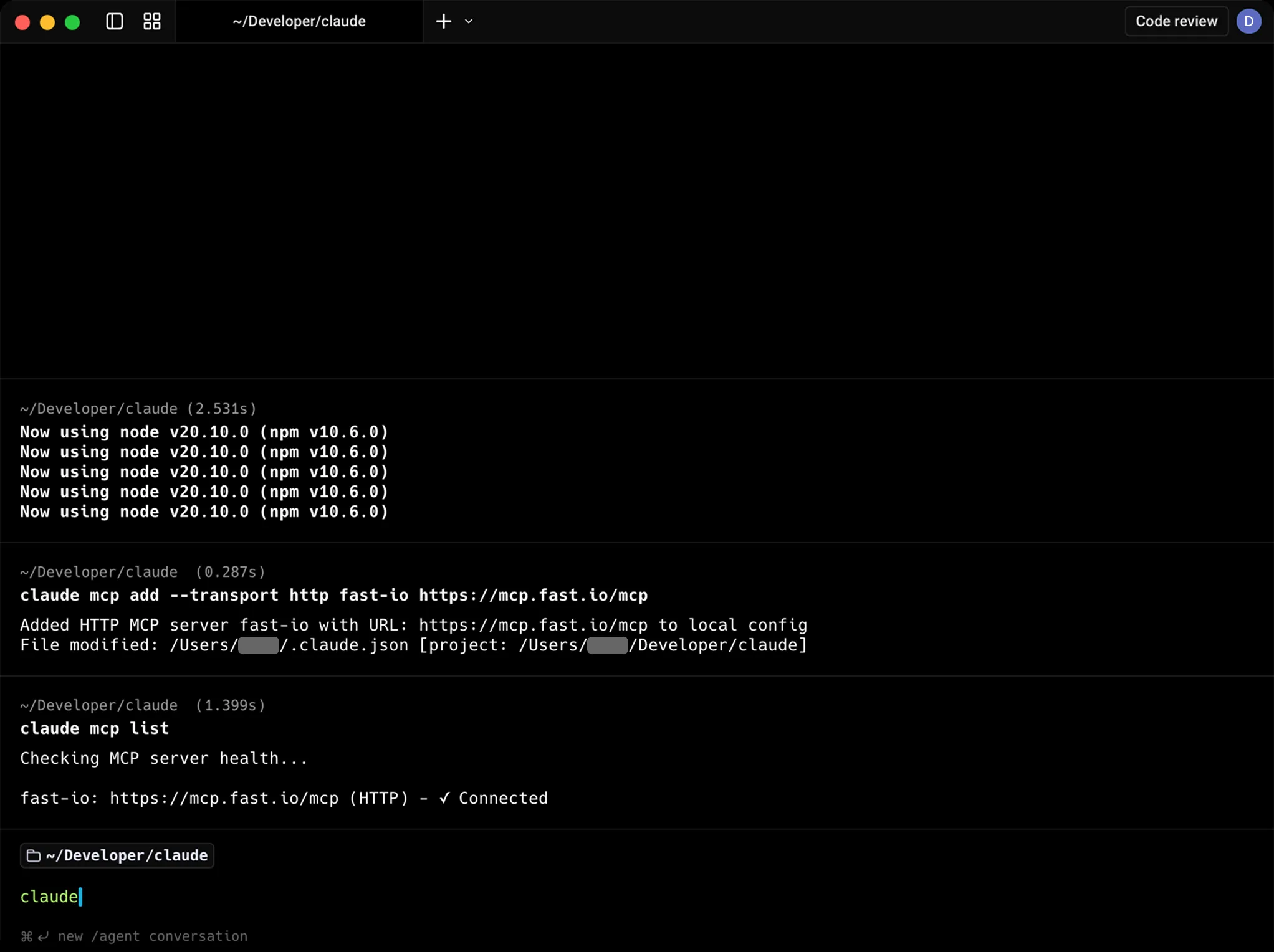Claude Desktop Fast.io connector permission configuration