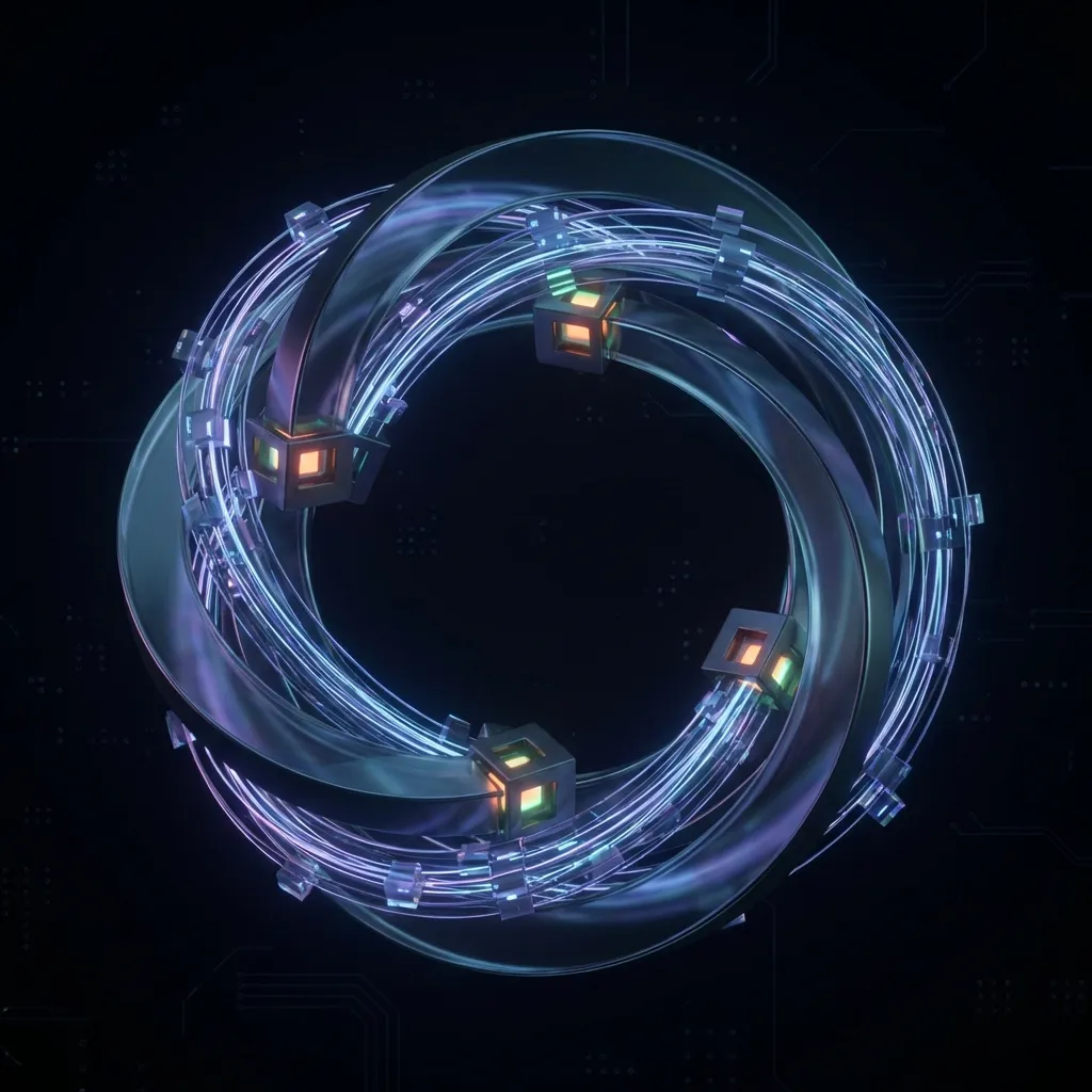 Abstract 3D visualization of AI Agent Persistent Storage