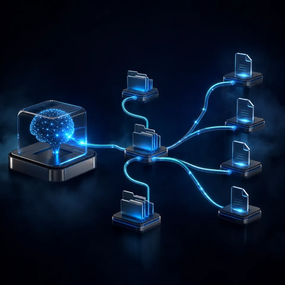 Audit log interface tracking changes and version history for AI agent evaluations