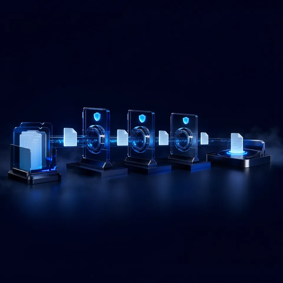 Centralized persistent storage hosting secure files for AI agents