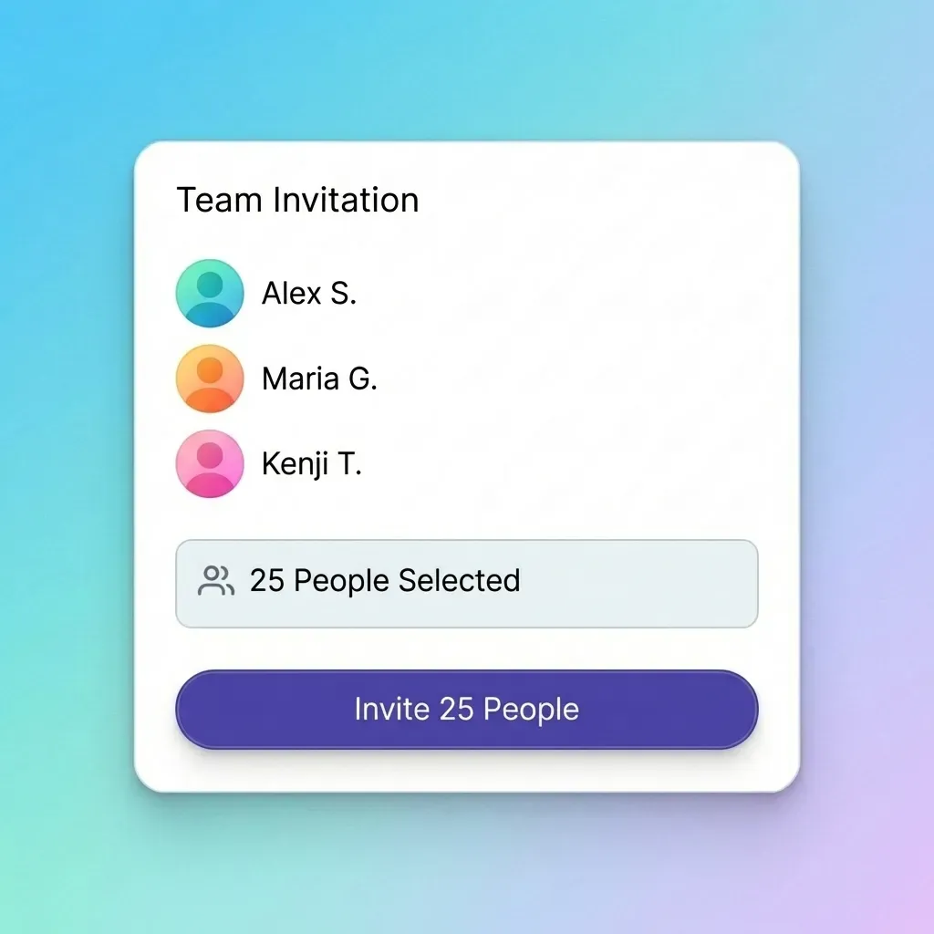 Secure team invitation workflow
