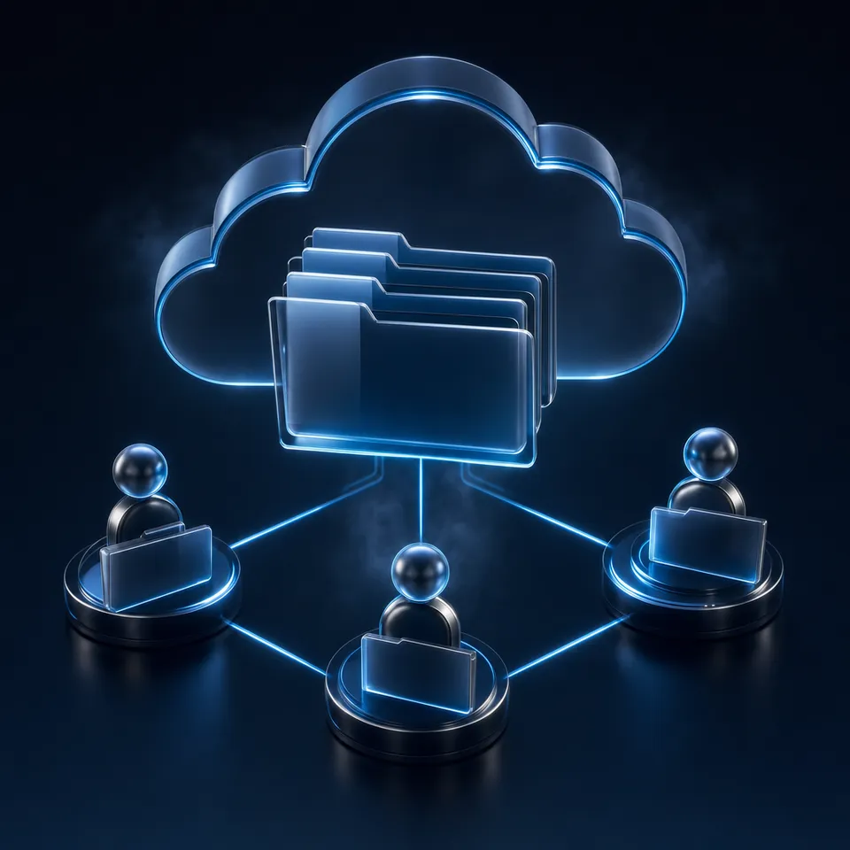 AI-powered document search and analysis interface showing intelligent file indexing