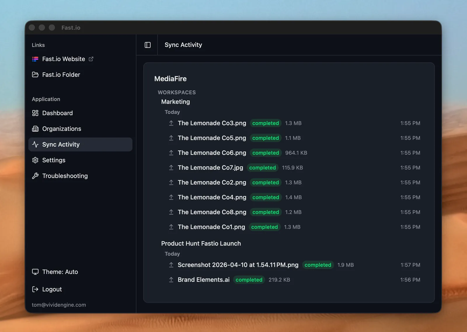 Fastio Desktop 0.5: Parallel Uploads and a Faster Finder