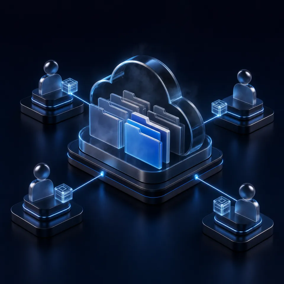 A secure digital vault representing legal document management