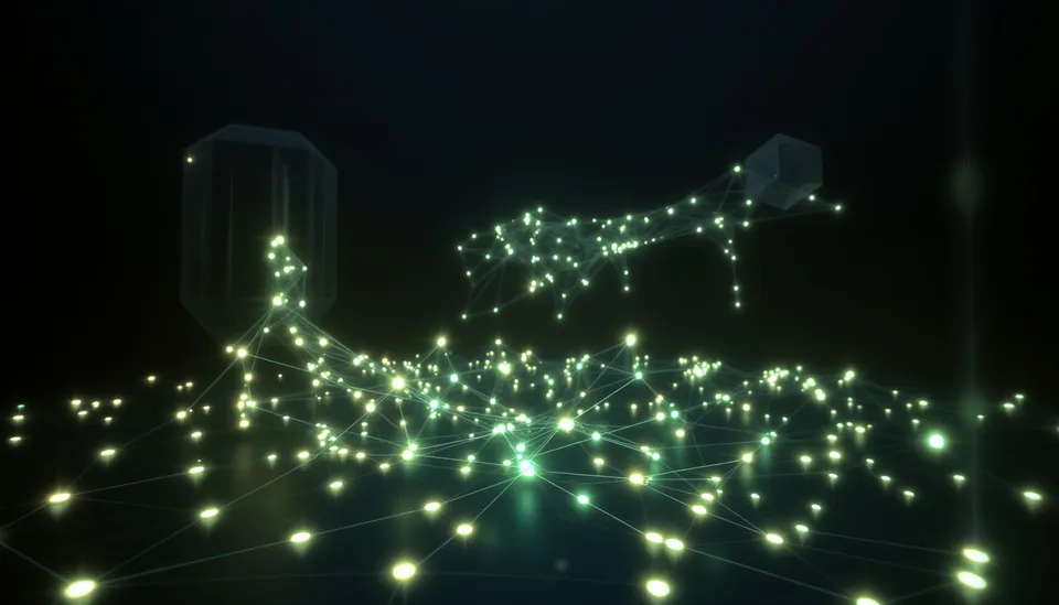 Code editor showing C# .NET code connecting to an AI workspace