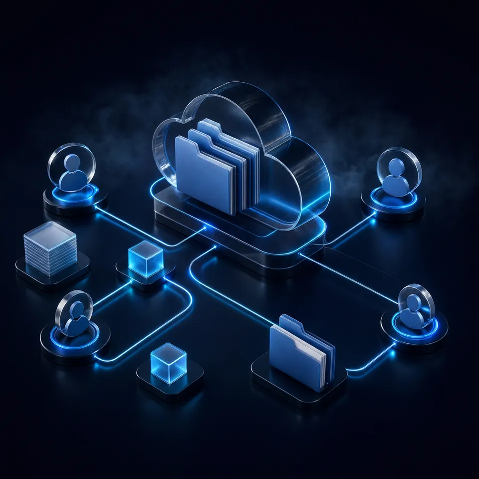 Architecture comparing ChatGPT Connected Apps Dropbox connector with Fast.io MCP workspace sync