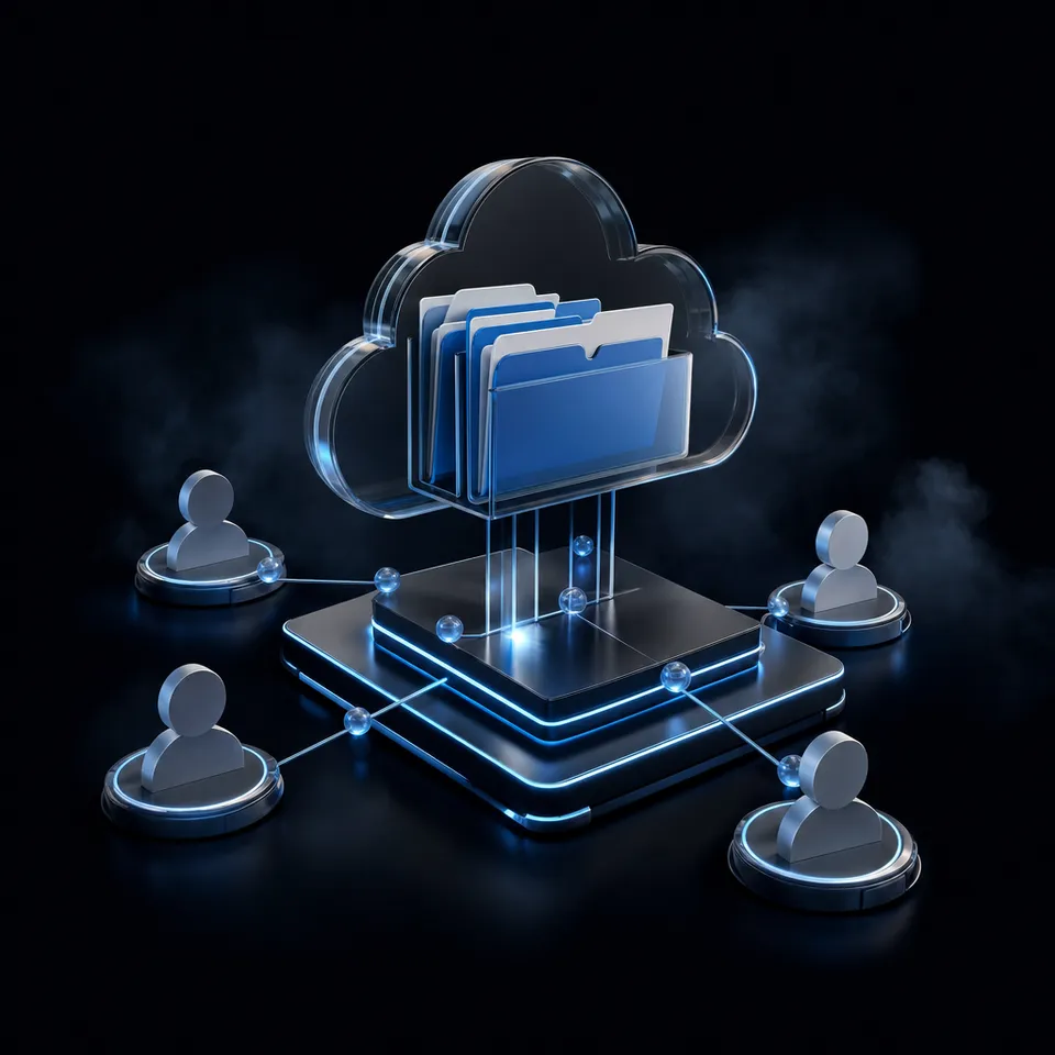 Synchronizing SharePoint libraries into an intelligent workspace maintains current file versions for conversational AI queries without manual uploads.
