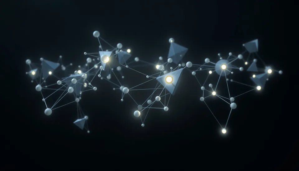 Illustration of neural index representing Claude cowork semantic search capabilities