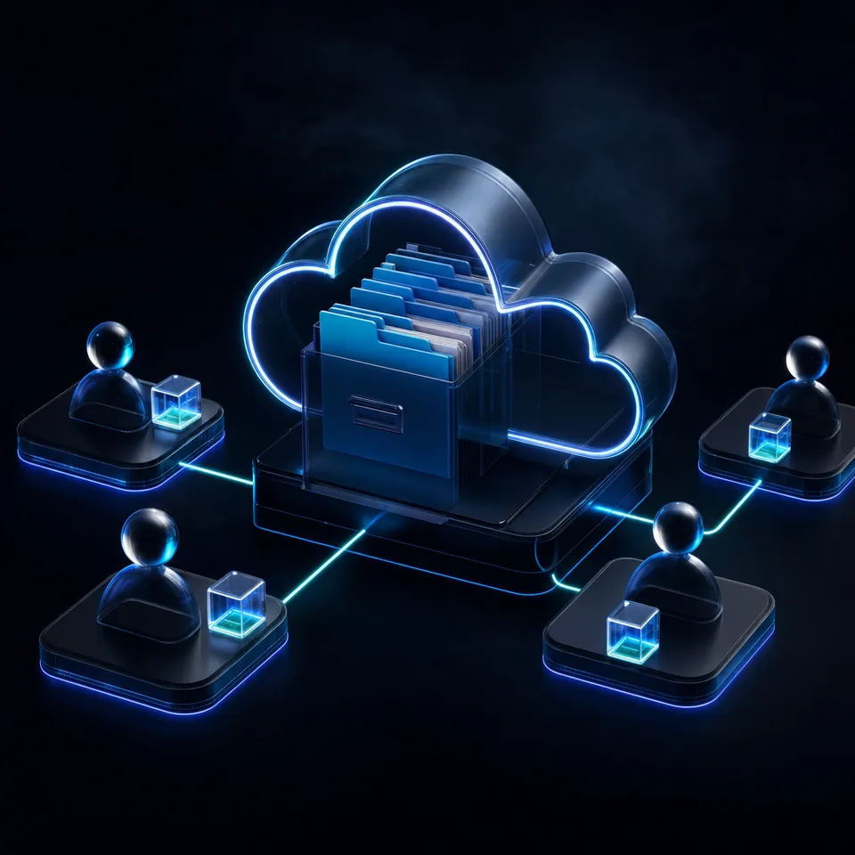 A secure digital vault displaying legal matter files and document access logs.