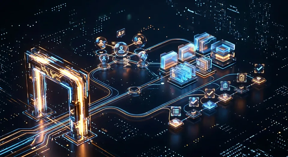 File sharing and collection workspace for client onboarding