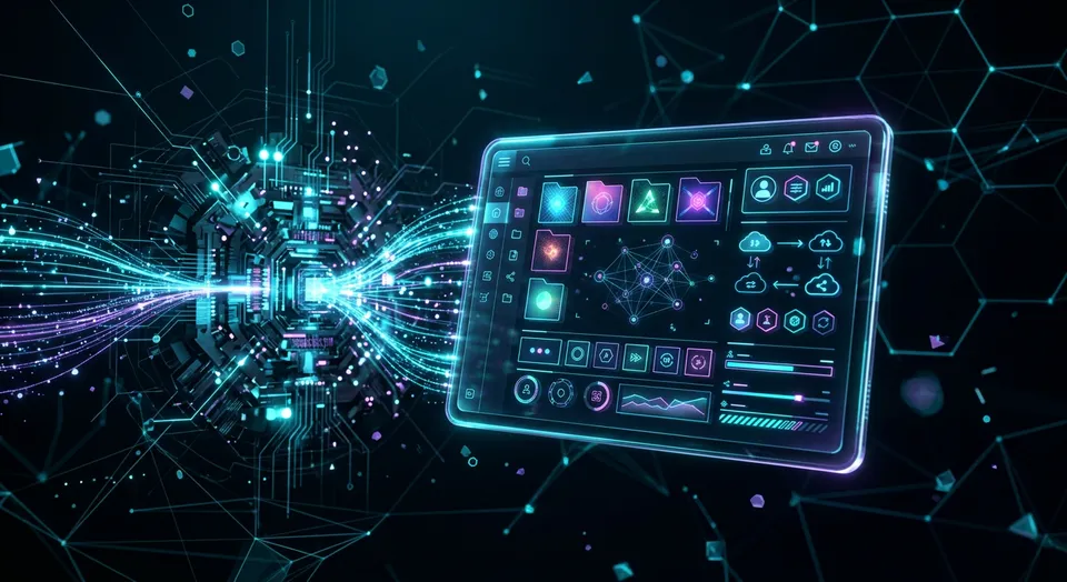 A client portal dashboard showing shared files and project collaboration tools