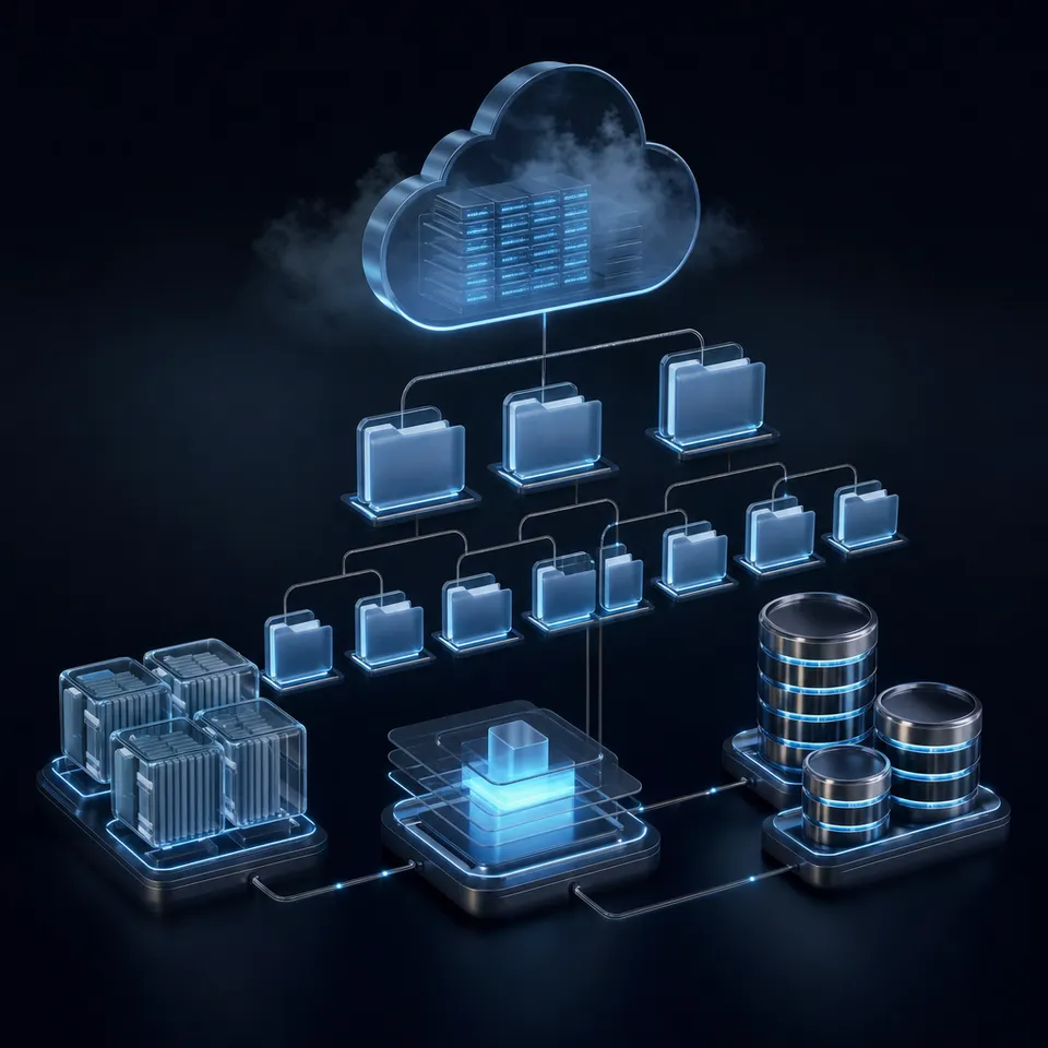 Structured matter folder hierarchy demonstrating isolated case file storage for law firms
