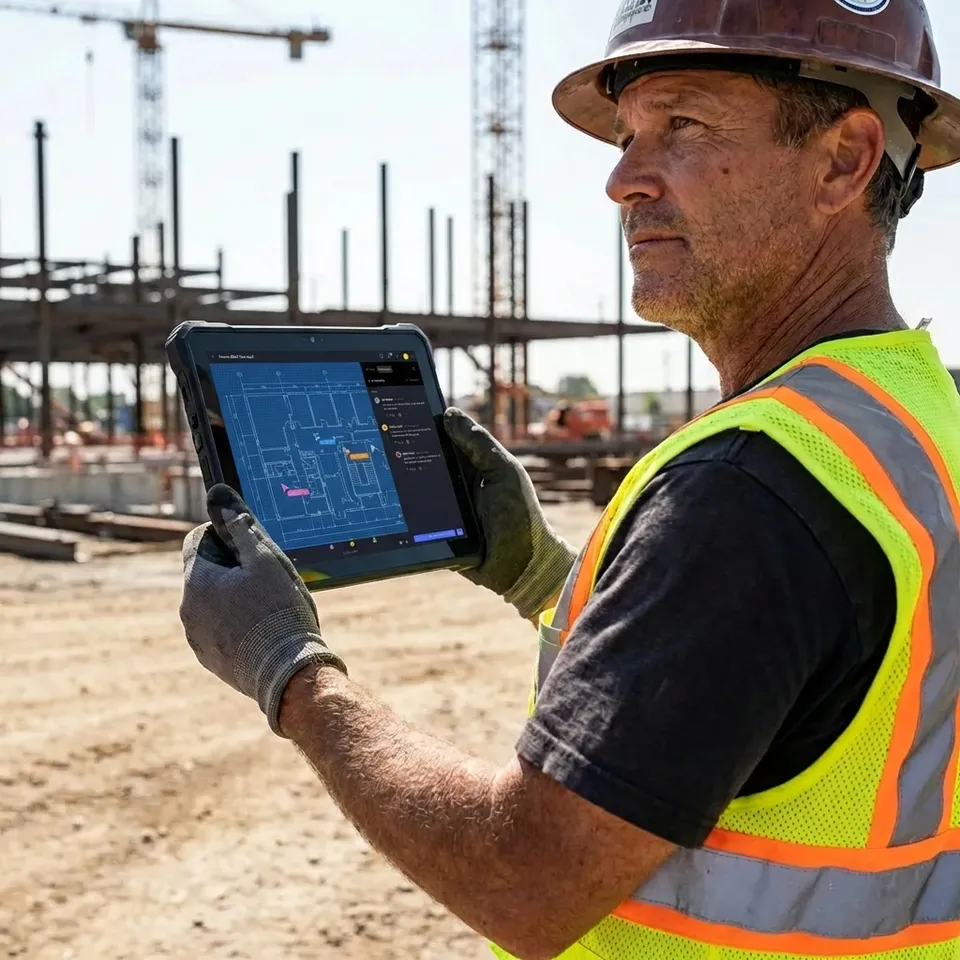 Modern BIM collaboration connects site teams with office designers in real-time.