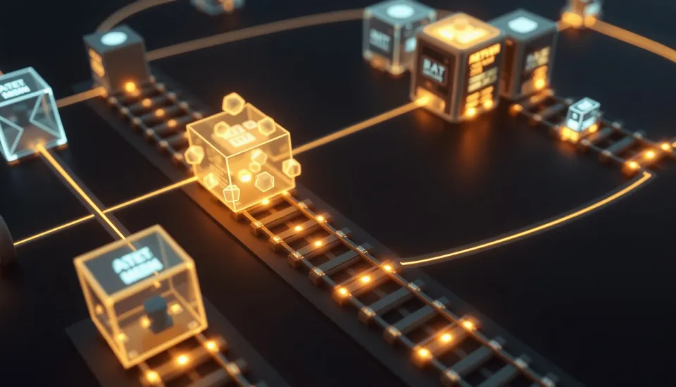 Illustration showing an AI agent connected to a Fast.io MCP server hosted on Railway cloud infrastructure.