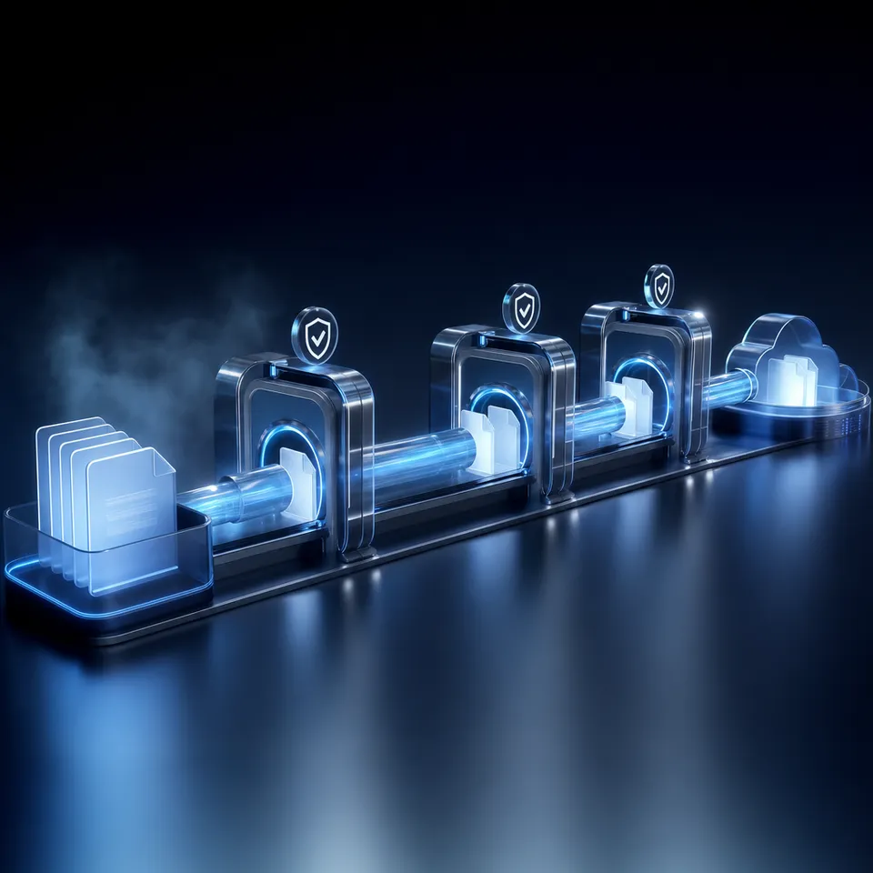 Multi-agent coordination using a shared workspace directory as a persistent state layer.