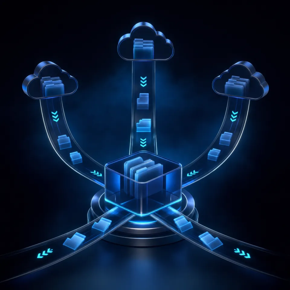 Devin AI ingests assets from cloud storage into persistent workspaces via API endpoints and Model Context Protocol.