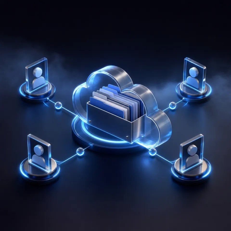 Secure digital vault representing secure data management for legal matters