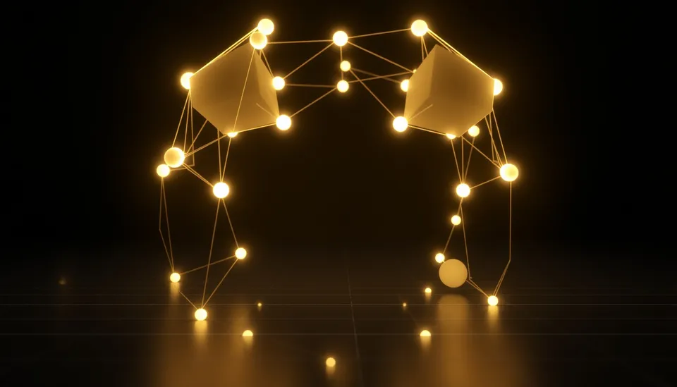 Illustration showing a Node.js application integrating with a Fast.io workspace using TypeScript.