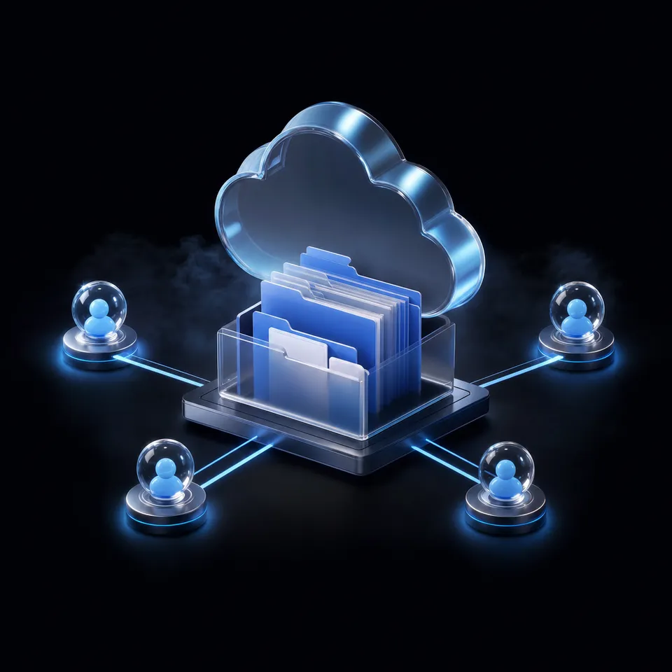 Cloud workspaces replace destructive file compression with high-capacity storage and direct sharing links.
