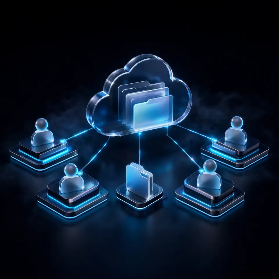 Flowise AI agent architecture connecting to Google Drive files through an indexed Fast.io workspace