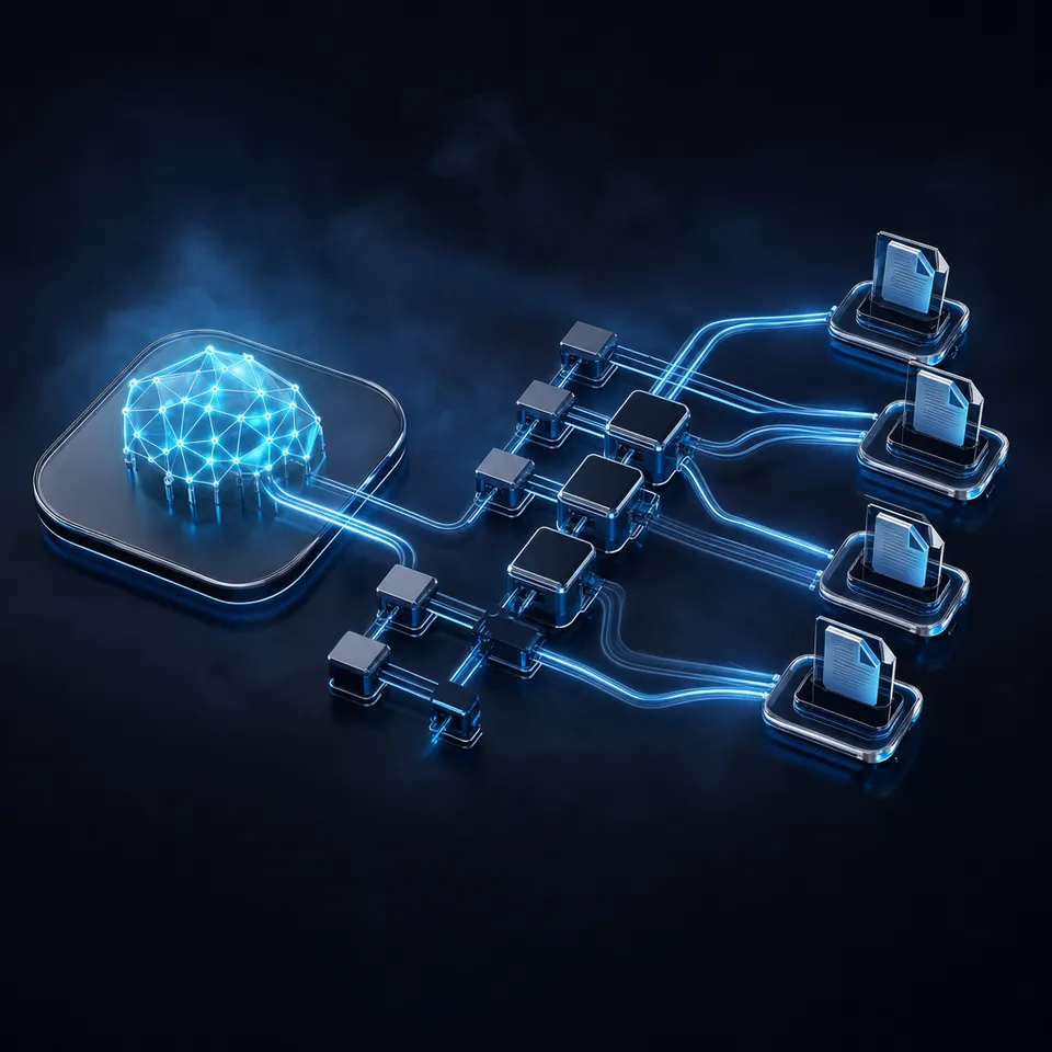 AI agent workspace dashboard showing shared files and collaboration tools