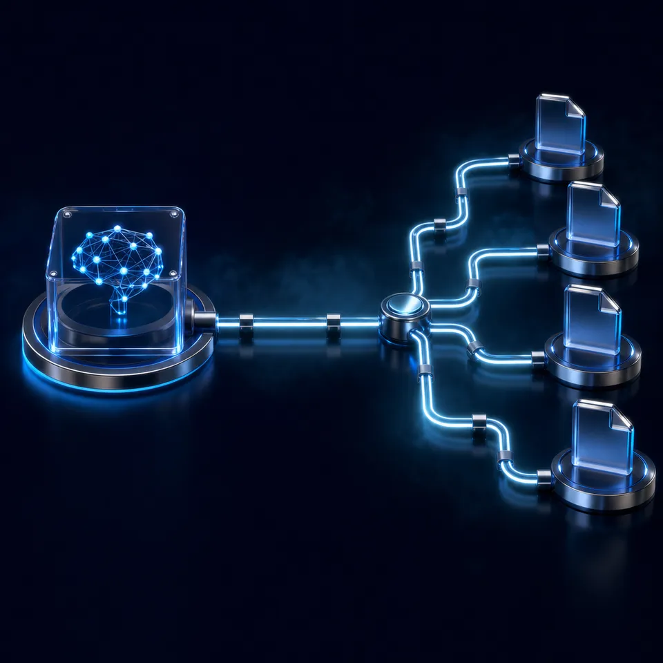 AI agent interface for secure file sharing and collaboration