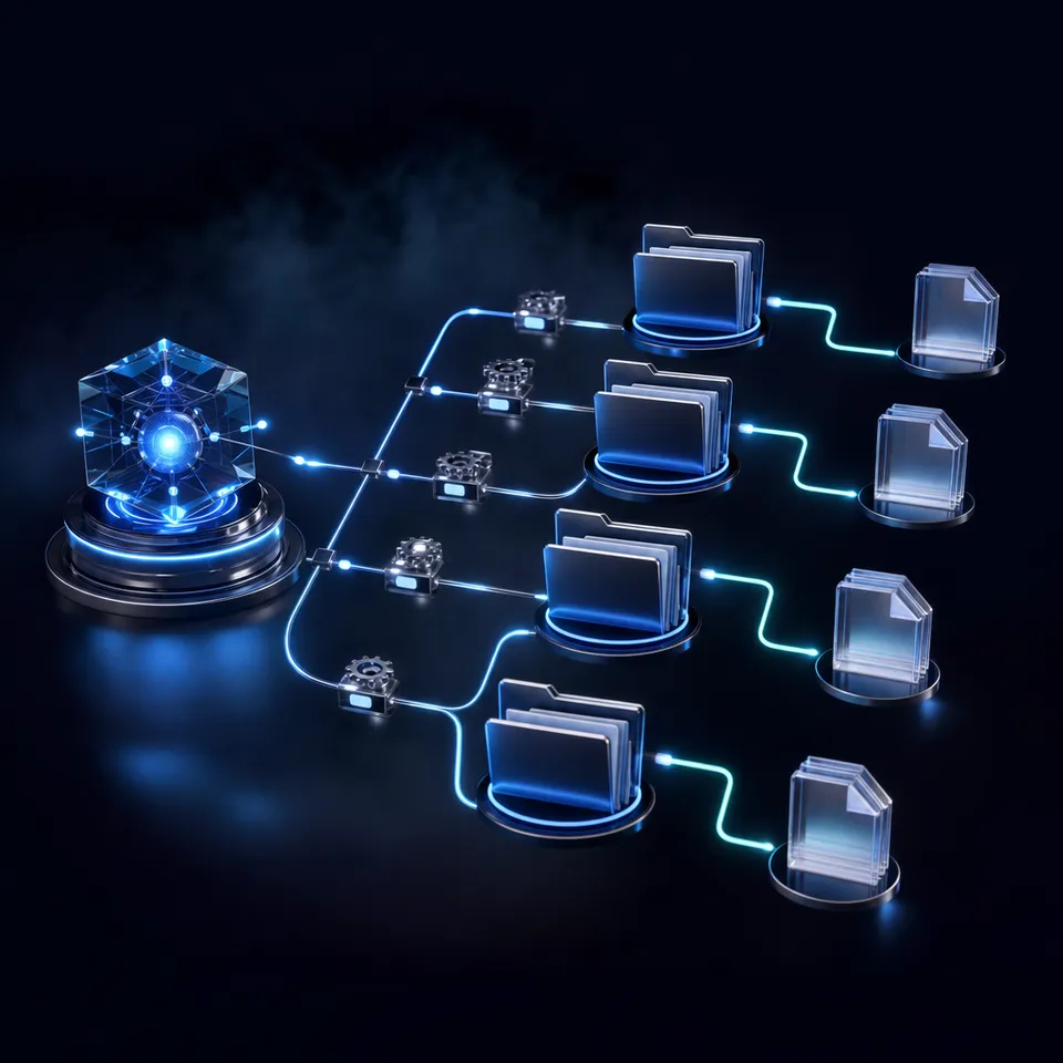 Managing file extraction inside a shared workspace environment.
