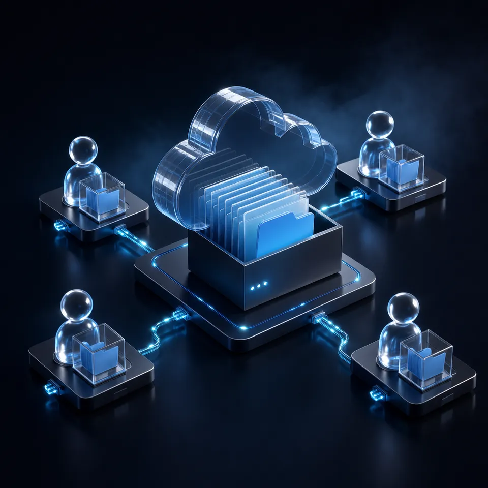 AI agent workspace connecting Google Drive cloud storage