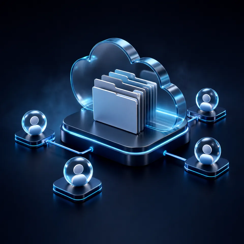 Architectural diagram showing in-memory file systems, volatile RAM boundaries, and persistent cloud workspace integration
