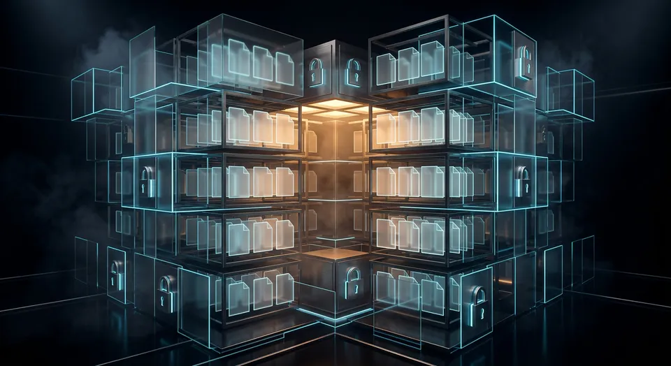 Secure data room vault interface for insurance document management