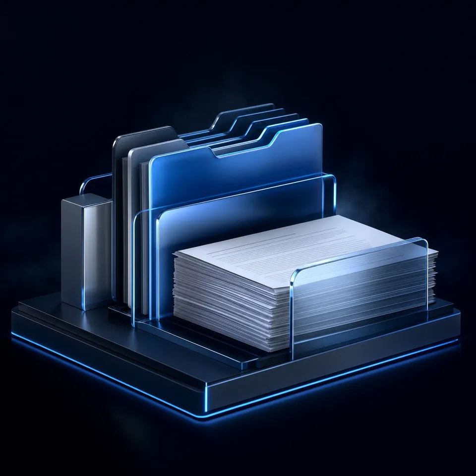 Structured digital data vault representing secure legal document management and law firm software infrastructure