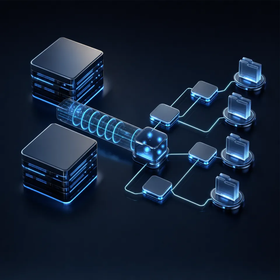 AI agent interface connected to database management tools
