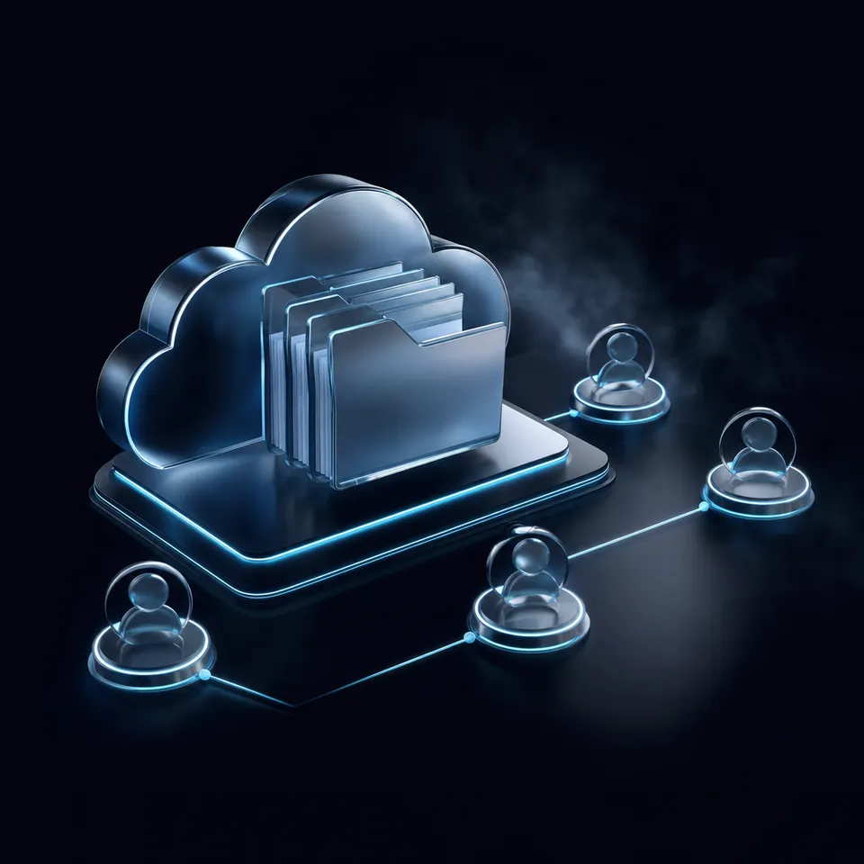 Architecture diagram connecting an n8n AI agent to Dropbox documents through an MCP Client Tool node and Fast.io indexed workspace