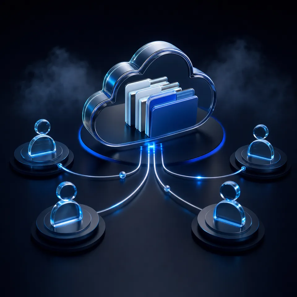 OneDrive file request configuration, folder security boundaries, and workspace document ingestion