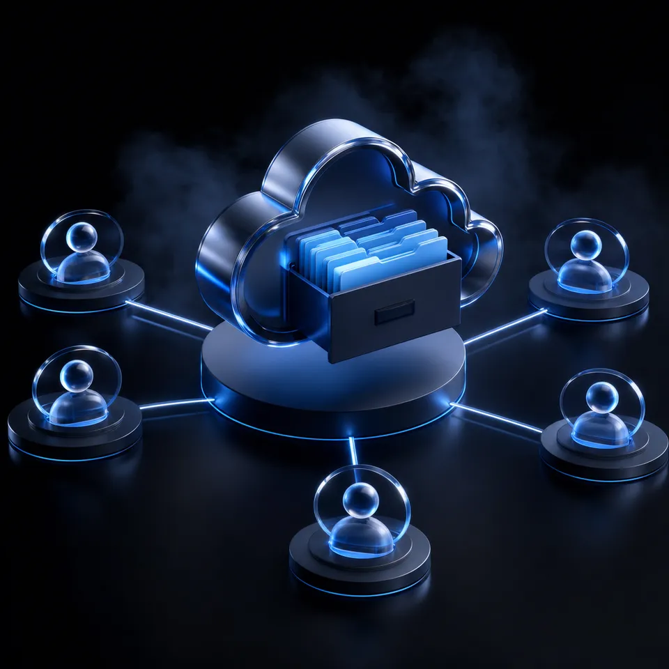 Intelligent cloud workspaces decouple file delivery from traditional email attachment size limits.