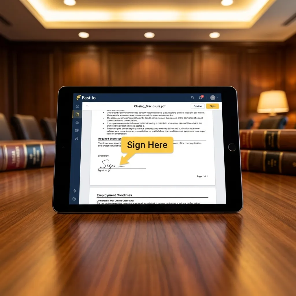 Dashboard showing contract analysis and closing timeline