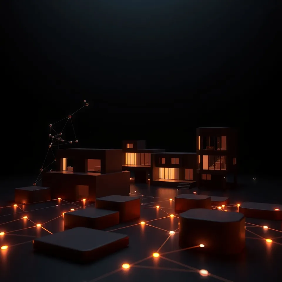 Organized workspace for sharing real estate marketing materials