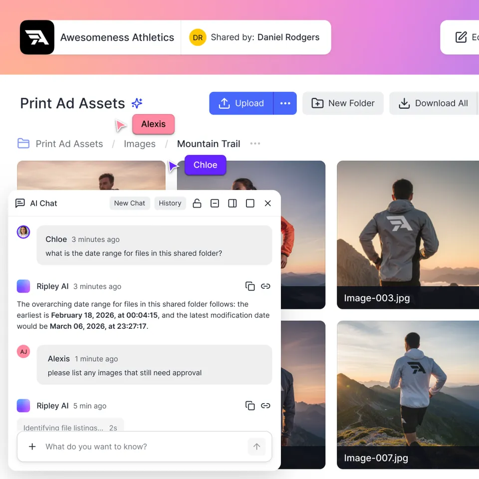 A partner portal centralizes assets and communication in one workspace.