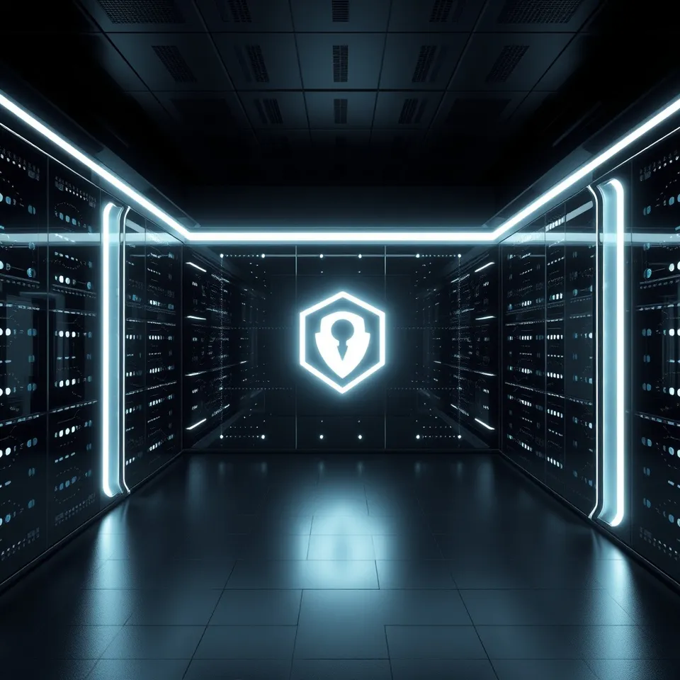 Secure data room vault interface showing protected document storage
