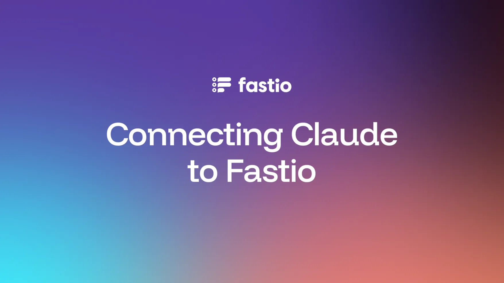 Video thumbnail: Connect Fast.io to Claude Desktop