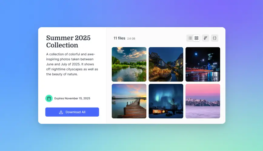 Generative Sharing Interface